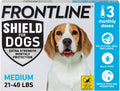 FRONTLINE Shield Flea & Tick Treatment for Medium Dogs 21-40 lbs. Count of 3