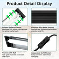 T5 10.0 UVB Reptile Light Fixture Combo Kit, 8W High Output UVA UVB Light with Upgraded Wider Alloy Reflector for Bearde