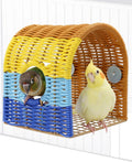 Spacious Bird Play Tent with Peek Hole, Parrot Hammock Hut
