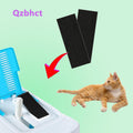 Qzbhct 10 Pack Activated Carbon Filters for Nature's Miracle Oval Hooded Flip Top Cat Litter Box, 8 Inch x 3 Inch Trimmable Pads