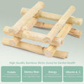 Bissap 250g/0.5Ib Sweet Bamboo Chew Sticks for Rabbits, Bunny Molar Treats Snack for Small Animals Hamster Chinchilla Gu
