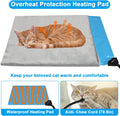 Indestructible Heated Cat House for Outside Winter, Heated Outdoor Cat House Weatherproof with Escape Door, Waterproof &