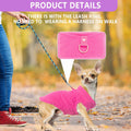 2 Pieces Fleece Dog Sweater Vest Winter Warm Dog Clothes for Small Dogs Male Female Fall Pullover Puppy Clothes with D-R