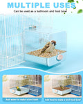 Hanging Bird Bath for Cage, 3 in 1 Multifunction Bird Bath/Bowl/House, Bird Cage Accessories Suitable for Small to Mediu