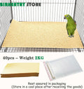 40PCS Gravel Liner Paper for Bird Cage,11x17 In Bird cage Liner Paper-Gravel Paper Special for Bird Cage in Sea Sand,Parrot Cage Sandpapers Cushion Pad Pet Bedding Accessories (40PCS 11 x 17 Inch)
