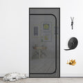 DOOREASY Cat Screen Door, Upgraded Pet Door Mesh Screen Prevent Cats Dogs from Running Out, Cat Resistant Screen Door with Zipper Closure, Easy Install (Fits Doors Up to 36"x96")