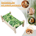 Bearded Dragon Bed, Wooden Reptile Sleeping Hammock, Bearded Dragon Tank Accessories, Habitat Accessories for Leopard Ge