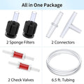 Uniclife Aquarium Air Pump Adjustable 4 LPM 2 Outlets Oxygen Pump with Accessories 100 Gallon Fish Tank