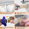 MYFAMIREA Automatic Animal Drinking Water Bowl Stainless Steel Waterer Feeder Farm Dog Dispenser Kit Self Filling for Li