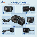 Large Cat Playpen with Surround Tunnel, Outdoor/Indoor Cat Catio with Breathable Soft Sides, Pet Enclosure Cube for Smal