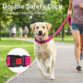 Joytale Martingale Collar for Dogs, Reflective Escape Proof Training Dog Collars with Safety Lock Buckle, No Slip Soft Nylon for Medium Pets, Hotpink, M