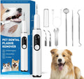 Dog Teeth Cleaning Kit Dog Plaque and Tartar Remover with LED Light 5 Adjustable Modes Electric Toothbrush Pet Teeth Cle
