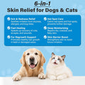 Dog Skin Repair Roll-On Serum – Natural Hot Spot & Red Spot Relief with Coconut Oil – Soothes Itchy, Dry & Irritated Skin, Supports Fur Regrowth – Lick-Safe, No-Rinse Pet Skin Care for Dogs & Cats