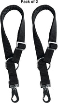 Majestic Ally Pack of 2 Horse Water Bucket Strap Hangers - Adjustable 18” to 30” length – for Indoor or Outdoor Use