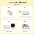 Bedsure Washable Fluffy Cute Dog Beds for Small & Medium Dogs, 25in