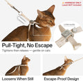 Escape Proof Cat Harness Anti-Choke Quick Release