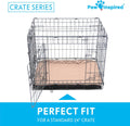 Paw Inspired Washable Crate Liners for Dogs (2 Pack), Leakproof, Non-Slip Pee Pads for 24 Inch Kennels, Reusable Puppy Pads for Potty Training, Whelping, Waterproof Mat (24x18 Inch, Pack of 2)