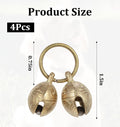 ValueBargain 4Pcs Extra Loud Bell for Cat Dog Collar, Extra Loud Jingle Pet Bell for Cat Dog Tracking Bells to Go Outside Tracking Perfect for Safety & Identification, Copper 1.5 Inch