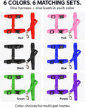 6 Pack Adjustable Cat Leash Harness Leash,Bunny Harness Leash for Pet Safety Walking Running Jogging,HarnessLeash for Bu