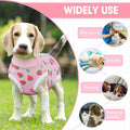 BRKURLEG Dog Recovery Suit Female Male for Small Medium Dogs, Pink XXL