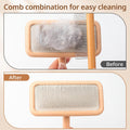 Haetyieh Sheepskin Wool Brush - Carpet Rake Tool for Pet Hair Removal and Household Fabric Care