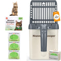 Neater Pet Brands Neater Scooper Standard Litter Scoop, 60 Refill Bags – Mess-Free Cat Litter Scooper with Bag, Spill-Proof Kitty Box Sifter, Bin Doubles as Scoop Holder, For Single-Cat Households