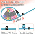 FOVRLZSE 11-Pack Dog Leashes, 4.6FT, 10mm Braided Nylon, 11 Assorted Colors