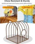 Spacious Bird Play Tent with Peek Hole, Parrot Hammock Hut