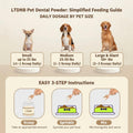 Dog Dental Powder, Dog Teeth Cleaning Powder, Targets Tartar & Reduces Plaque & Bad Breath - Teeth Cleaning Made Easy El