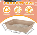 Ramede 30 Pack Disposable Litter Box 16.7 x 12.8 x 4.1 Inch Cat Litter Tray