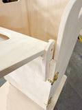 Bailey Chair for Dogs – Adjustable Wooden Feeding Chair with Tray, Upright Megaesophagus Support, Handmade Birch Plywood