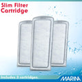 Marina Bio Clear Ceramic Cartridge for Slim Filters, 3 Pack, White