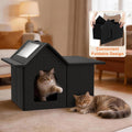 Outdoor Cat House, Weatherproof Pet Shelter for Cats, Durable Cat Bed for Outdoor Indoor, Easy Assembly