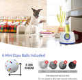 RFPP Automatic Dog Ball Launcher, Dog Ball Throw Launcher, 3 Adjustable Distance 20-45FT, with 6 2.3-inch ETPU Balls, for Small/Medium Dogs, Indoor and Outdoor Interactive Toys