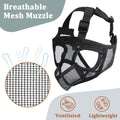 Mayerzon English Bulldog Muzzle, Mesh Short Snout Dog Muzzle Anti Eating