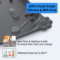Reopet Waterproof Pet Feeding Mat, Non-Slip Silicone Placemats for Dog Cat Food and Water Bowl, High Raised Edges to Prevent Spills and Protect Floors