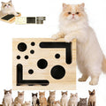 2026 New Cat Nail File Enrichment Box, Cat Scratch Puzzle Enrichment Box with Sandpaper Inside, Fun Cats Indoor Scratching for Boxes Game - Stress Free Alternative to Clippers&Grinders for Indoor Cats