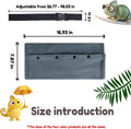 Adjustable Bearded Dragon Carriers Sling, Animal Sling Carrier Bag for Geckos, Crested Geckos, Lizards, Chameleons - Por