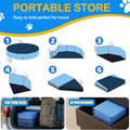 Foldable Dog Pool, Collapsible Dog Swimming Pool 72"x12" Blue