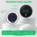 Removable Aquarium Water Thermometer with Touch Screen Digital Fish Tank Thermometer LED Display ±1℉/0.5℃, Fish Tank Acc
