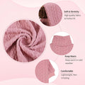 Dog Sweater Turtleneck Knitted Pet Clothes Solid Color Puppy Sweater Warm Dog Sweaters for Small Medium Dogs(Pink&S/M)