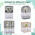 Bird Cage Seed Catcher White Large Bird Cage Cover Adjustable