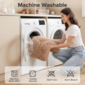 JOEJOY Large Dog Bed Crate Pad, Deluxe Plush Washable Dog Beds Fulffy Soft Kennel Pad Anti-Slip Pet Sleeping Mat for Ext