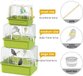 BAGHPBM Small Bird cage,Travel Cage for Birds and Small Animals, Parakeet cage,Bird Carrier Travel cage,Bird Travel cage, jaulas para pájaros,Green,(Green,L)