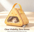 Cheese‑Shaped Hamster Travel Bag, Small Animal Travel Carrier