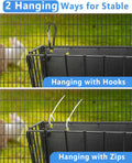 Rabbit Hay Feeder - Guinea Pig Hay Feeder - X-Large Metal Frame Bunny Hay Holder, 9.7x4.7x6.6 inch Guinea Pig Hay Holder