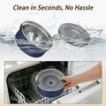 Dog Water Bowl No Spill, 1.5L/50oz Stainless Steel Slow Water Bowl for Dogs, Spill Proof Dog Bowl with Anti-Splash & Non
