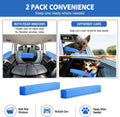 Dog Car Window Chin Rest Cushion 2 Pack, 15.7" Non-Slip Foam Pet Window Bumper with Center Slot for Secure Glass Fit, Ea