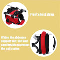 TOSPHU Cat Wheelchair Adjustable 2 Wheels Pet Wheelchair Lightweight Cat Support Wheels for Rehabilitation Aid for the Back Legs of Aging, Arthritic, Injured, Disabled, Weak Cats/Pets (XS)