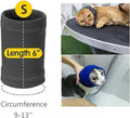 DDFS 2 Pack Cat Ear Wrap, Anxiety Ear Cover Hematoma Compressionp Cat Snood for Grooming Blue+Grey S
